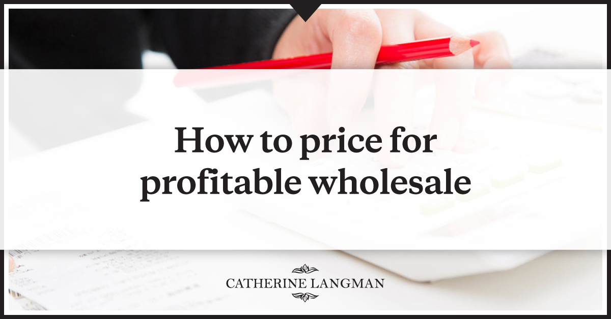 How to price your products for profitable wholesale