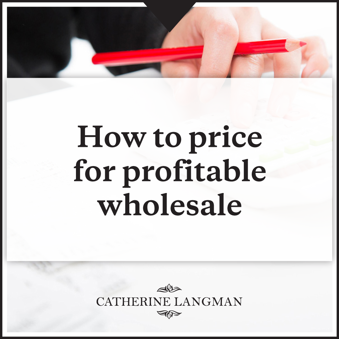 How to price your products for profitable wholesale