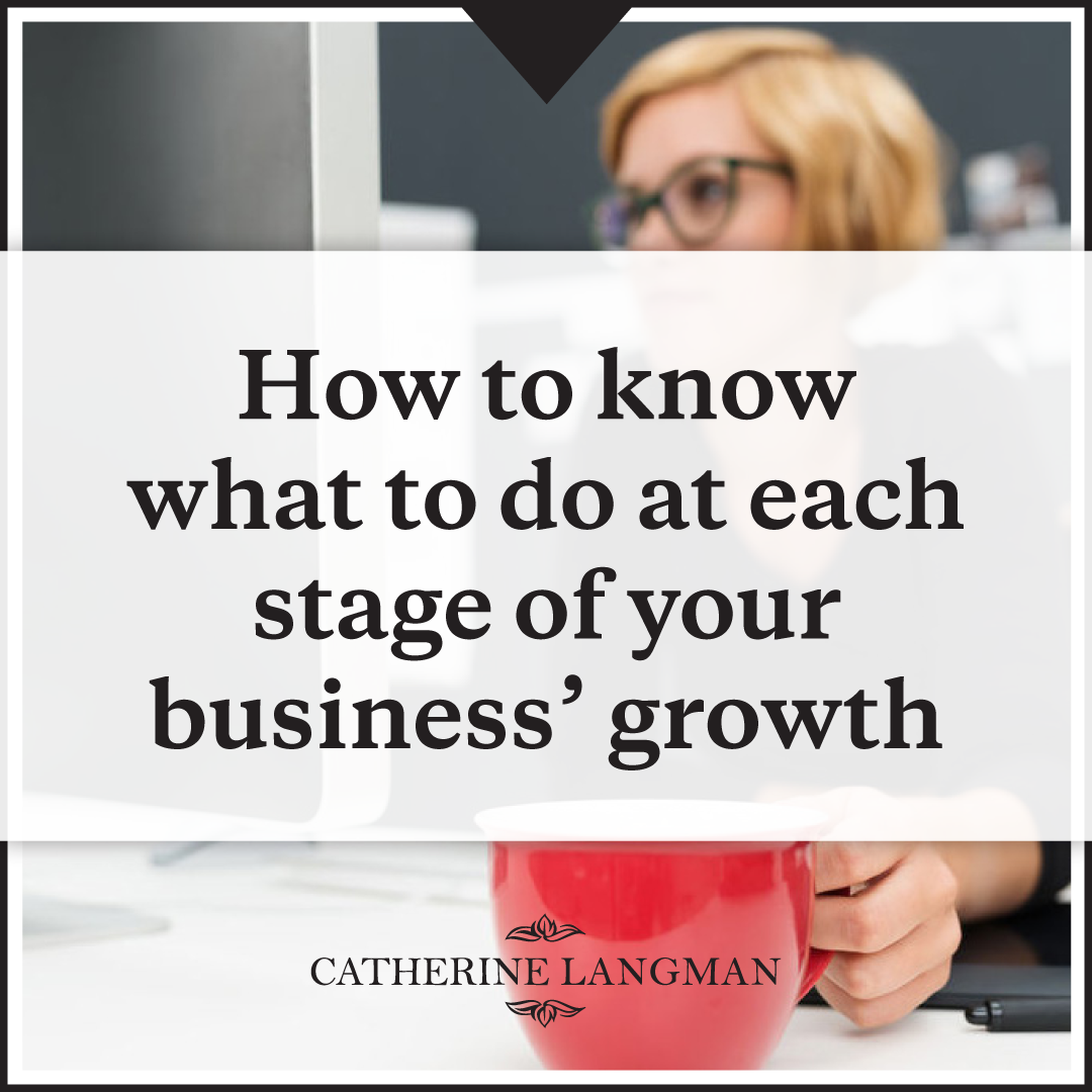 How to know what to do at each stage of your business' growth